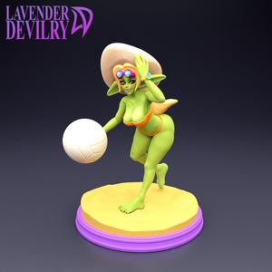 Apricot, Busy Beach Volleyball Goblin Girl