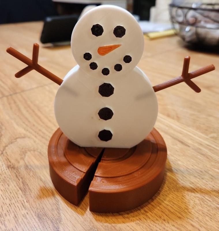 Winter Snowman Decoration