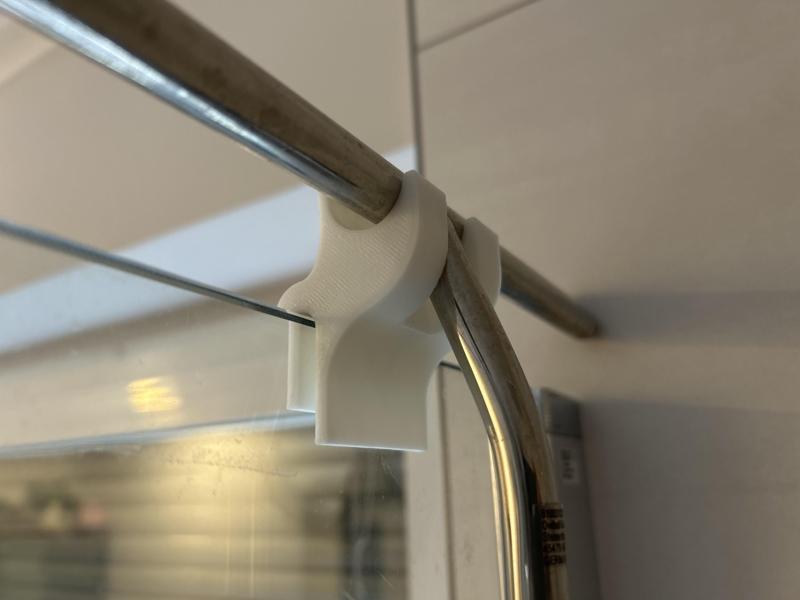 Shower Squeegee holder offset