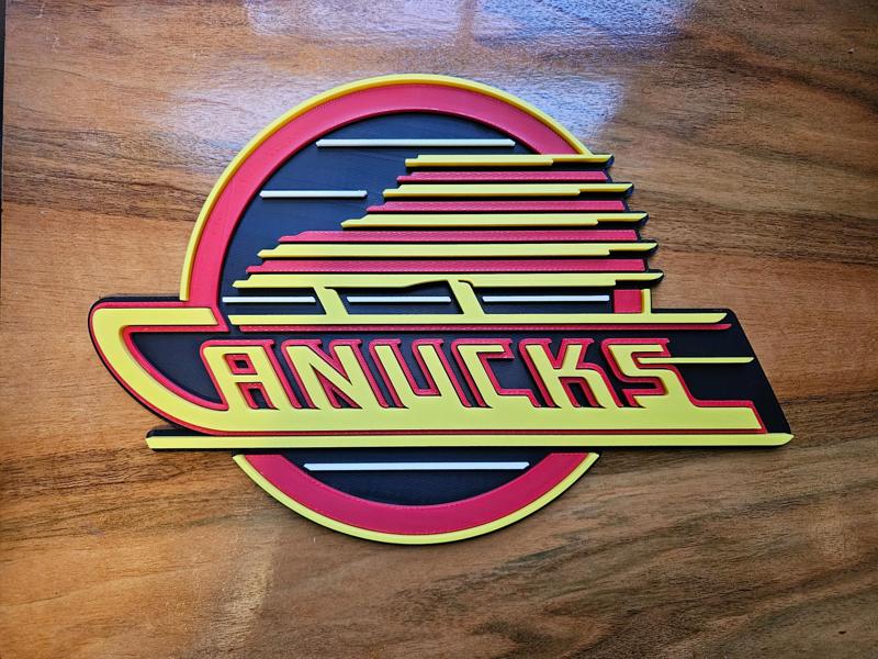 Canucks Flying Skate 3D Sign