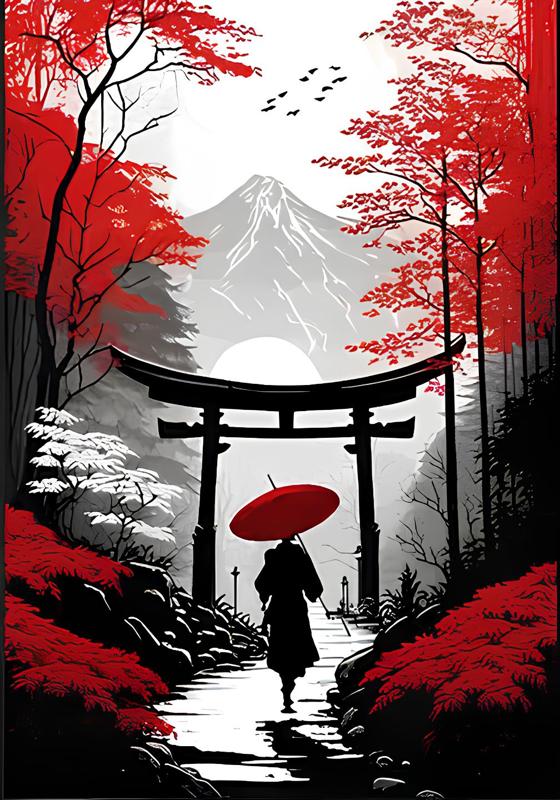 Japanese Nature Scenery Hueforge