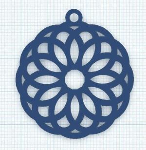Circle Statement Earring 2.stl