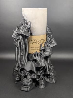 The Eternal Skull Candle Holder