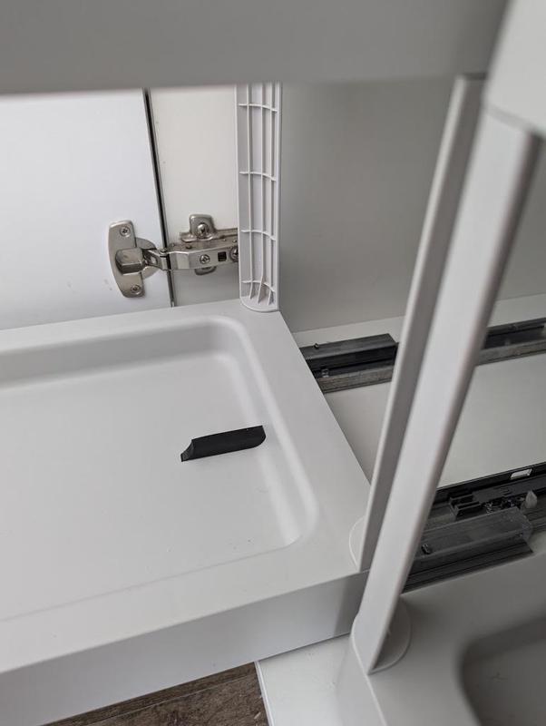 IKEA HALLBAR Pull-out frame spacer for 22L bin
