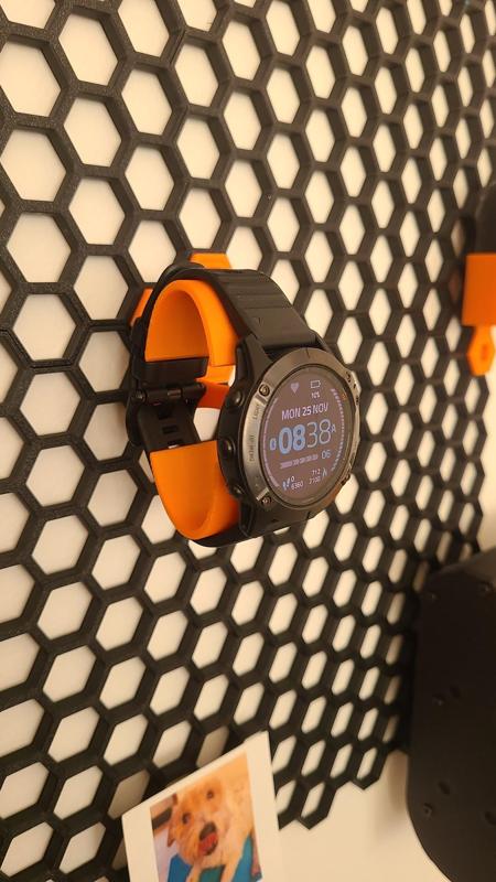 Garmin Watch Holder - HSW Honeycomb Storage Wall