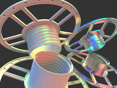 Lightweight Spool Parametric with threads, no screws