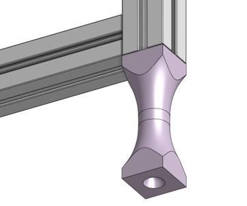 Slim 1515 Extrusion 3D Printer Foot