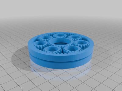 Pots N Pans planetary gear generator scad high ratio with 5 tooth profiles 