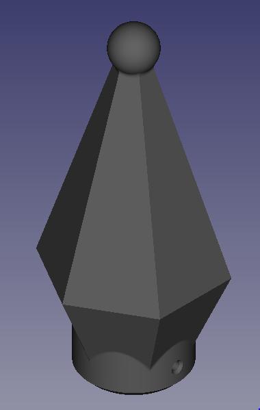 Iron Fence Finial / Halloween PVC Pipe Decorative Fence