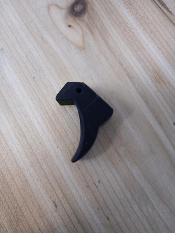 Trigger for Mussys 1911 pistol prop