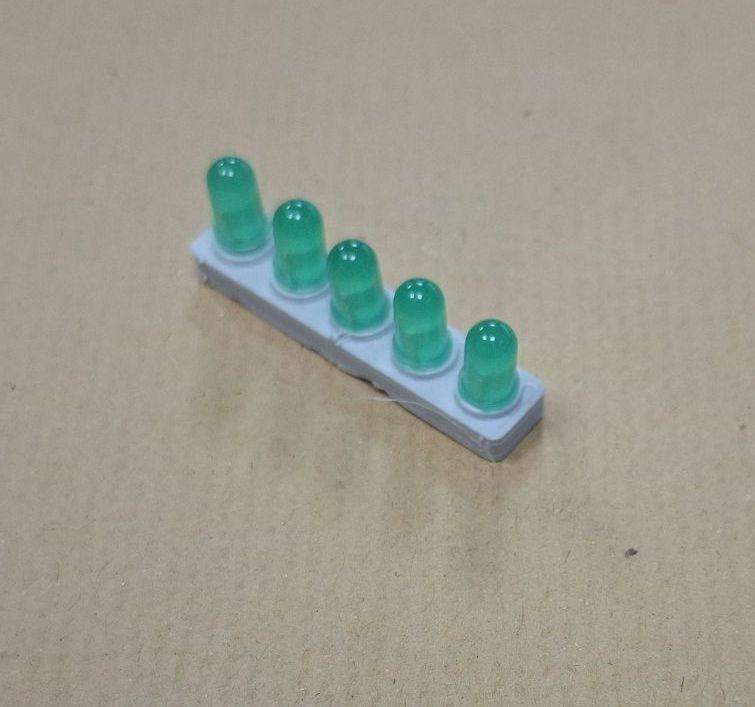 Abstandshalter 5mm LEDs, 7,62mm, 5-fach (Spacer for 5mm LED)