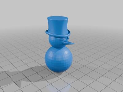 snowman with hat