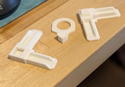 Window Screen Corner Bracket with Install Tool