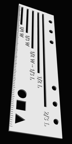 Bullet journal ruler