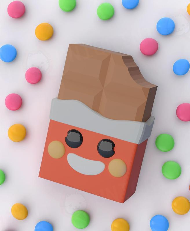 Chocolate Keychain (Single Color)