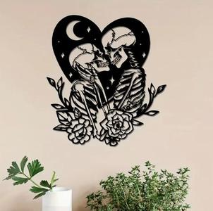 Romantic Skeleton Couple Wall art