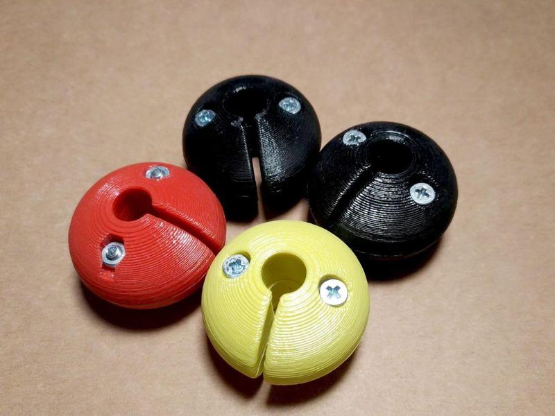 Paragliding Brakeballs (Balls Handles) with Screw and Nut