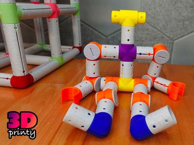 Printy Pipes Construction Toy - Updated