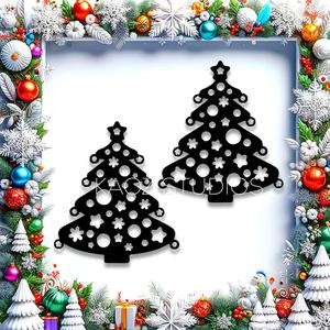 christmas tree earrings click & print holiday jewelry christmas ornament
