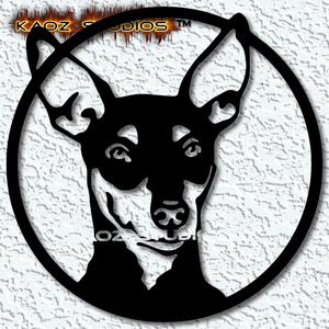 minpin circle wall art miniature pinscher wall decor dog decoration