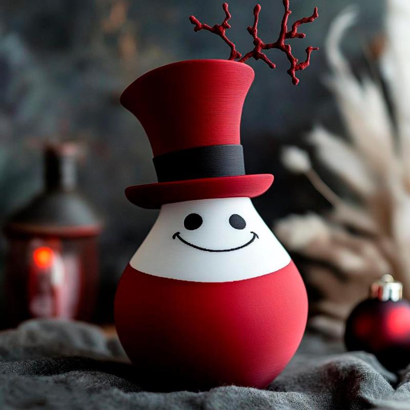 Jolly Frosty Vase