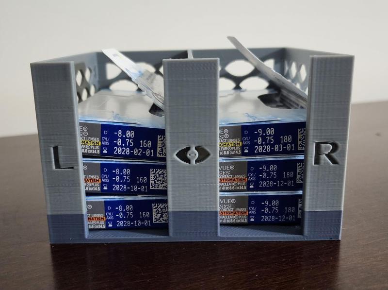 Contact Lens Box Organizer - Acuvue Oasis and similar