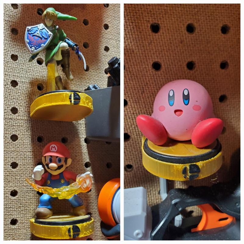 Smash Bros Series Amiibo Pegboard Mount
