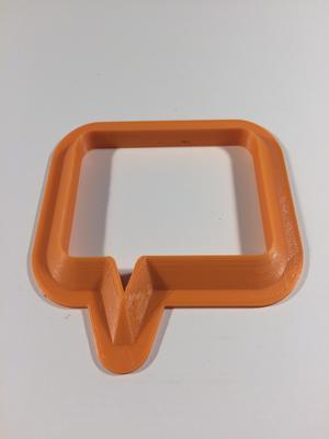 speech bubble cookie cutter
