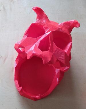 Low-Poly Skull Dice Tower, DM Edition