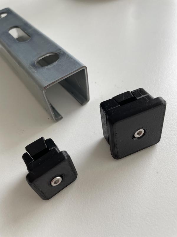 End cap for rectangular tube (parameterized)