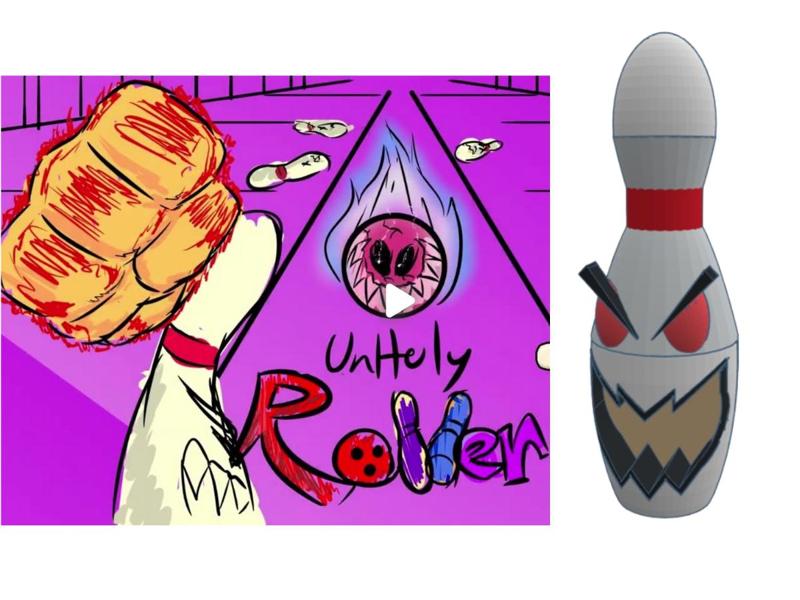 Unholy roller (RIT) bowling pin (full size)