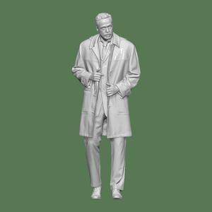 MAN WITH COAT FOR DIORAMA PEOPLE CHARACTER