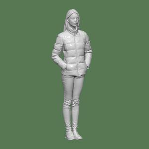 WOMAN COAT PEOPLE CHARACTER