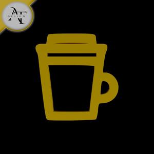 Simple Coffee Cup Symbol - 2D Art