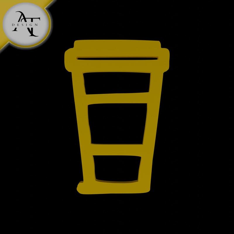 Simple Coffee Cup Symbol - 2D Art