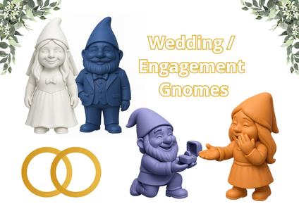 Wedding Gnomes Duo – Charming Garden Decor for Your Special Day