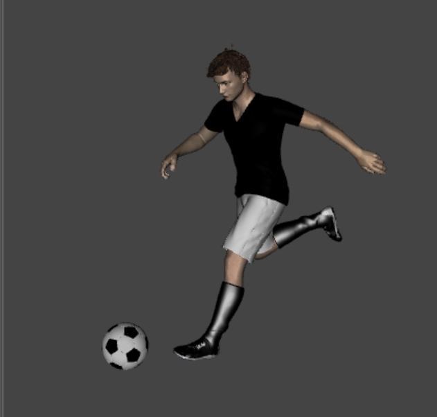 Football Player / Soccer Player Shooting Player 8