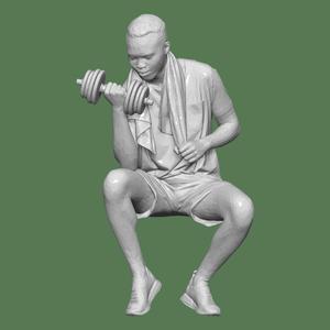 MAN GYM FOR DIORAMA PEOPLE CHARACTER