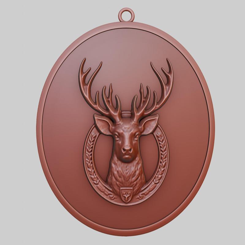 Deer Animal Pendant Deer Animal Necklace for CNC Router Laser & 3D Printer