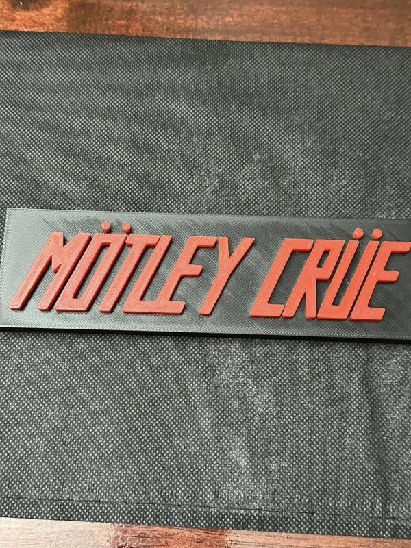 Motley Crue 80's Band Sign