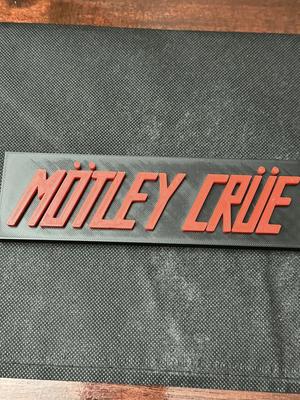 Motley Crue 80's Band Sign