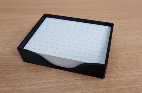 Halter für DIN A7 Karteikarten oder Notizzettel | Holder for DIN A7 Index Cards or Notes