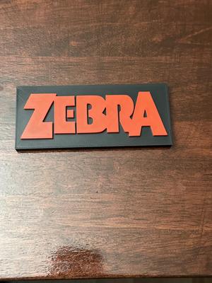 Zebra 80's Band Sign