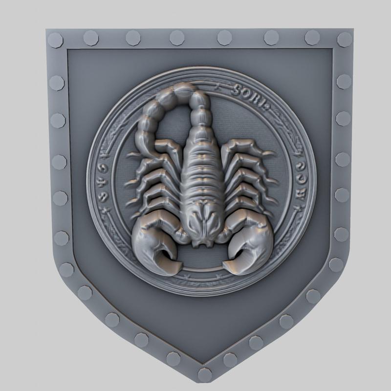 Scorpion Animal Wall Scorpion Animal Bust for CNC Router Laser & 3D Printer