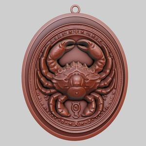 Crab Animal Pendant Crab Animal Necklace for CNC Router Laser & 3D Printer