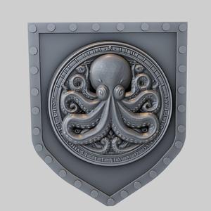 Octopus Animal Wall Octopus Animal Bust for CNC Router Laser & 3D Printer