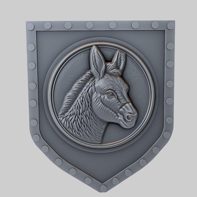 Donkey Animal Wall Donkey Animal Bust for CNC Router Laser & 3D Printer