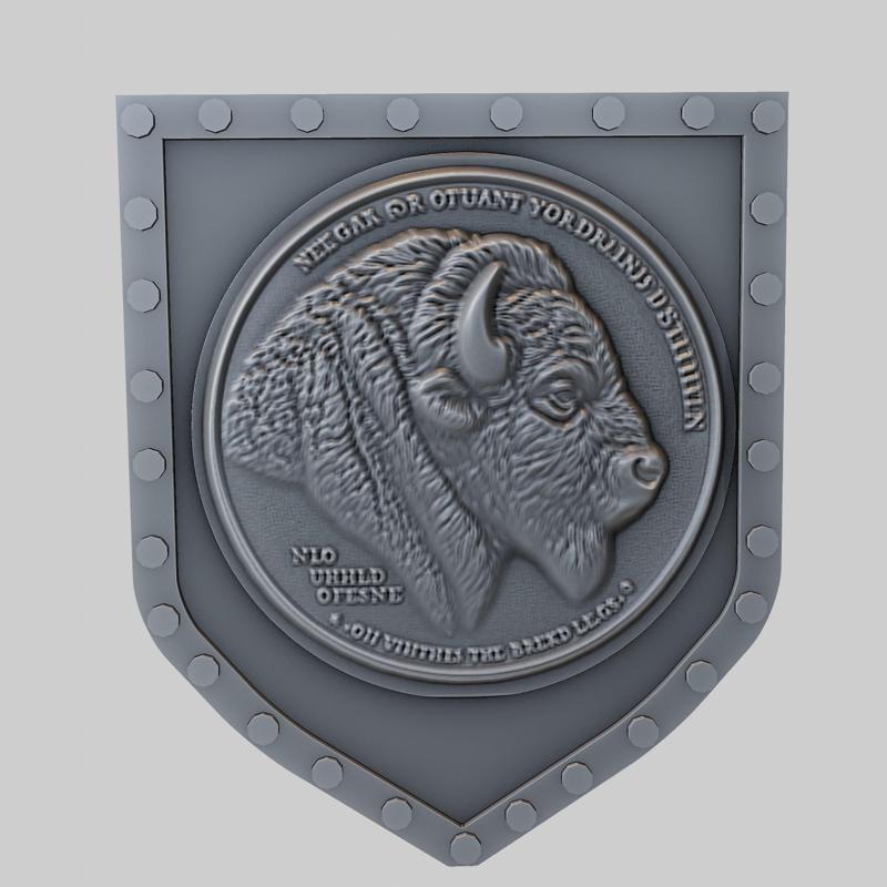 Buffalo Animal Wall Buffalo Animal Bust for CNC Router Laser & 3D Printer