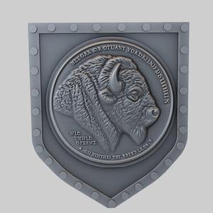 Buffalo Animal Wall Buffalo Animal Bust for CNC Router Laser & 3D Printer