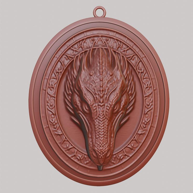Komodo Dragon Animal Necklace Komodo Dragon Animal Pendant for CNC Router Laser & 3D Printer